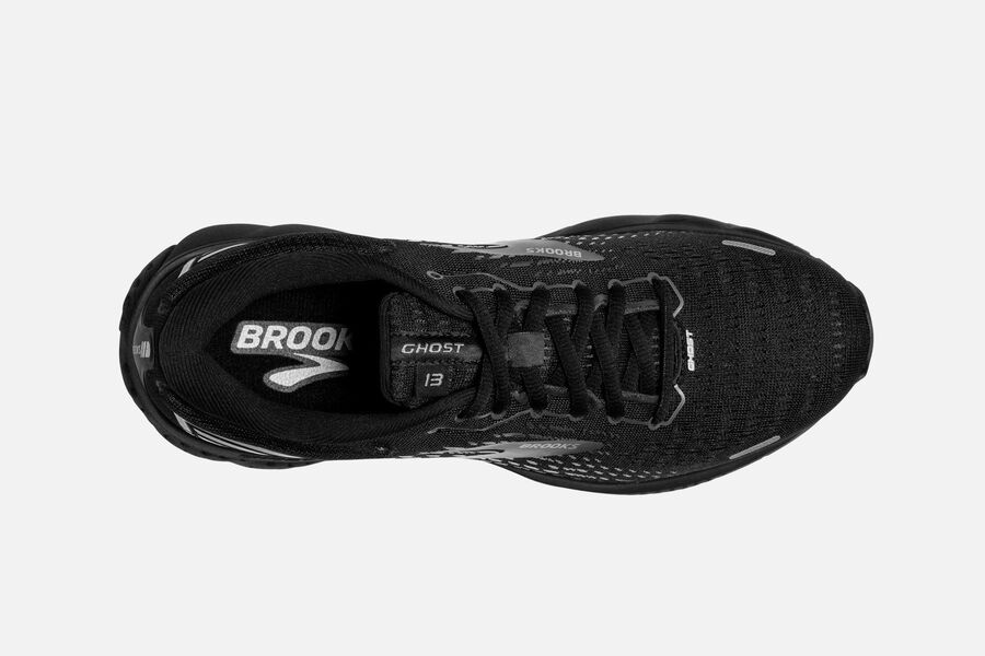 Ghost 13 Road Brooks Running Shoes NZ Womens - Black - HDUQGT-378